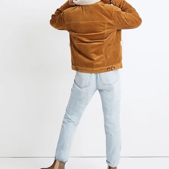 Sherpa-Lined Corduroy Swing Chore Coat in size XXS - Picture 4 of 8